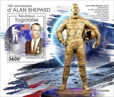 2023 06- TOGO- ALAN SHEPARD 100TH  1V