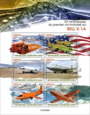 2024 02- CENTRAL AFRICAN- BELL X-1A  6v