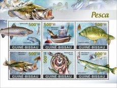 2024 02- GUINEA BISSAU- FISHING   6V