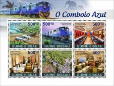 2024 02- GUINEA BISSAU- THE BLUE TRAIN   6V